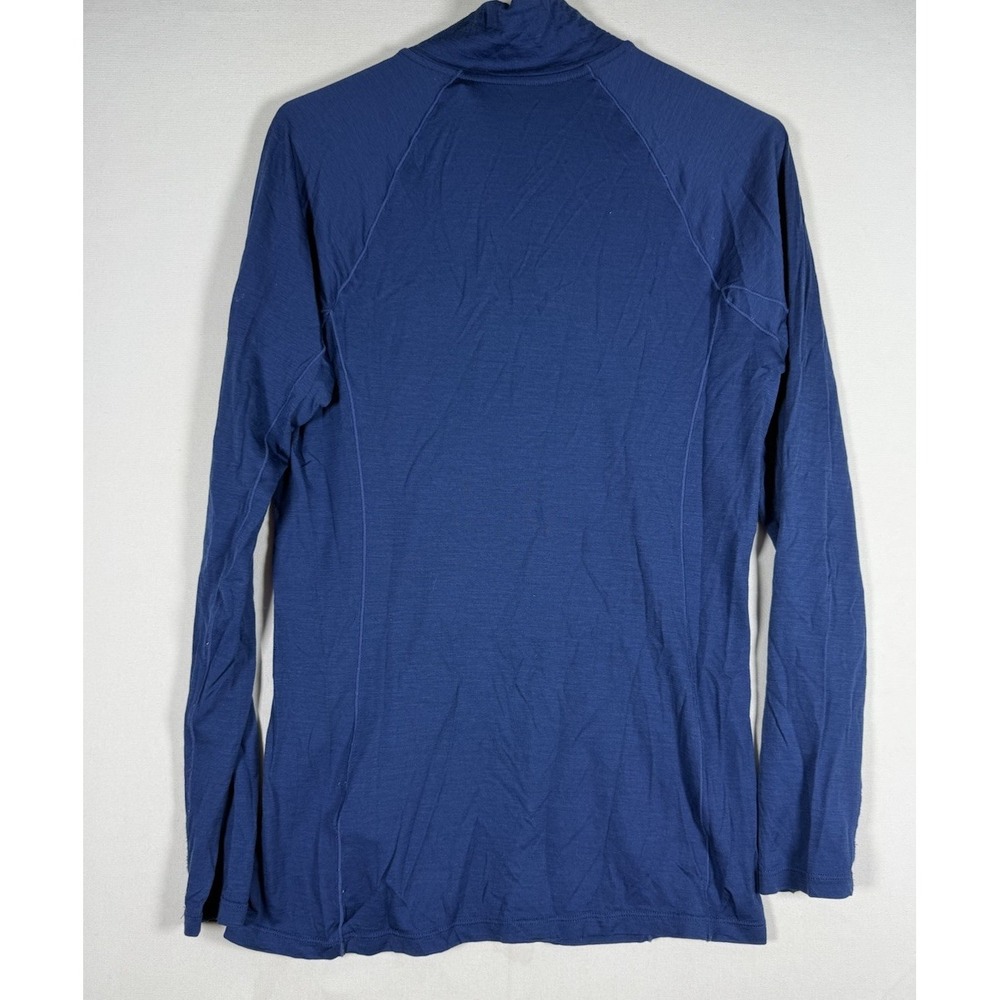 Smartwool Merino 150 Shirt Womens Medium Blue 1/4 Zip Long Sleeve Base Layer - Picture 2 of 8